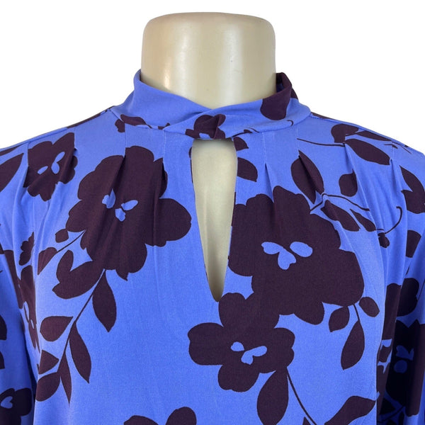 Ann Taylor Women's Purple Floral Blouse XXS - NWT