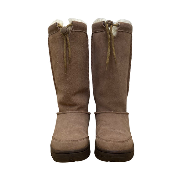 Victoria Spenser Women’s Brown Suede Faux Fur Lined Winter Boots Size 6