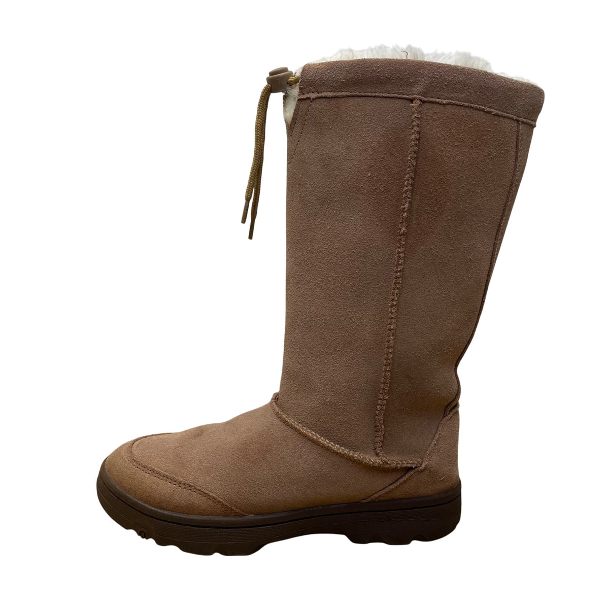 Victoria Spenser Women’s Brown Suede Faux Fur Lined Winter Boots Size 6