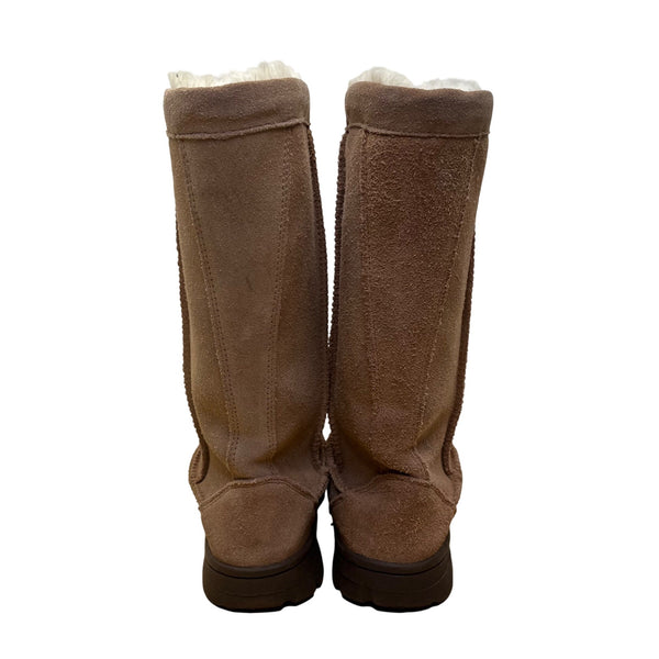 Victoria Spenser Women’s Brown Suede Faux Fur Lined Winter Boots Size 6