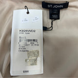 St. John Women's Metallic Tan Silk Sleevless Blouse Sz L - NWT