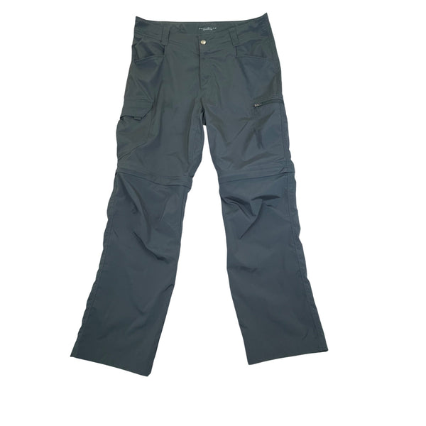 Columbia Mens Gray Convertible Hiking Pants With Omni-Shade UPF 50 Sz 34W 30L