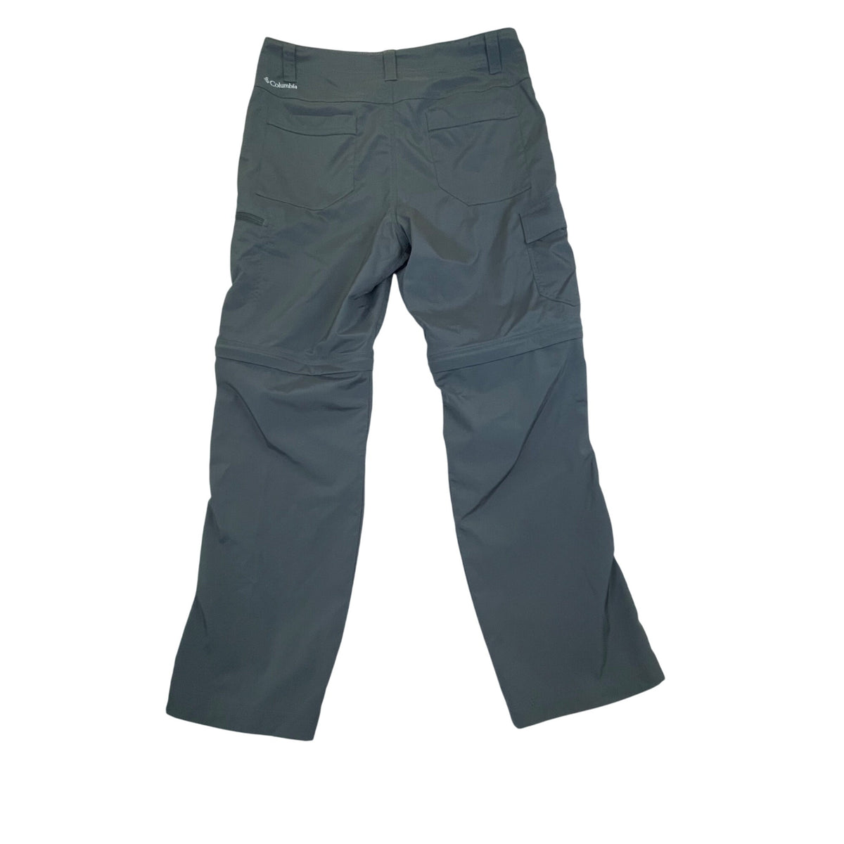 Columbia Mens Gray Convertible Hiking Pants With Omni-Shade UPF 50 Sz 34W 30L