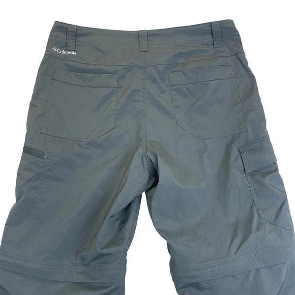 Columbia Mens Gray Convertible Hiking Pants With Omni-Shade UPF 50 Sz 34W 30L