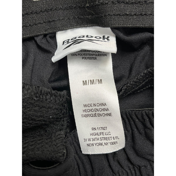 Reebok Women’s Black Elastic Waist Jogger Pants Polyester Blend Size M