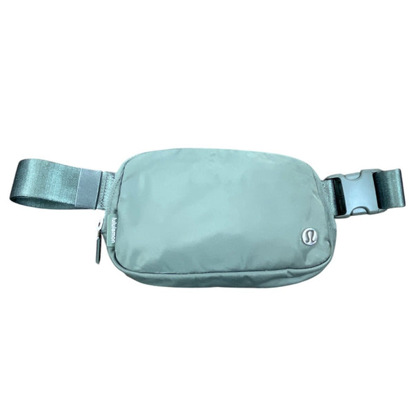 Lululemon Blue Agave Nylon Adjustable Strap On The Move Belt Bag Sz M