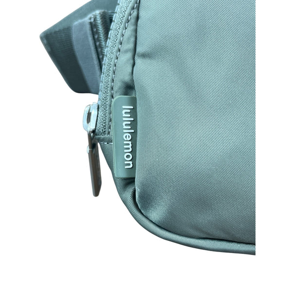 Lululemon Blue Agave Nylon Adjustable Strap On The Move Belt Bag Sz M