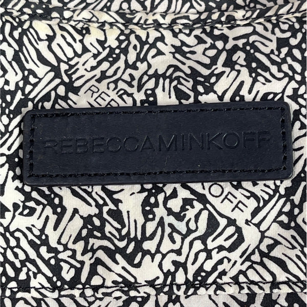 Rebecca Minkoff Women’s Burgundy Leather Mini 4-Zip Crossbody Bag Sz S