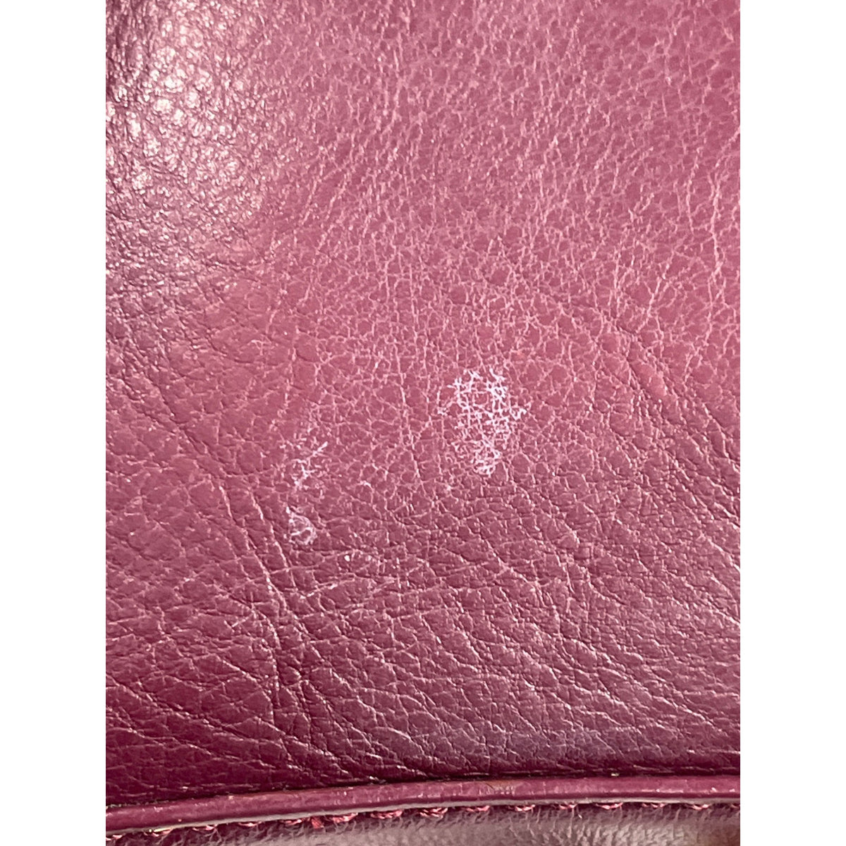 Rebecca Minkoff Women’s Burgundy Leather Mini 4-Zip Crossbody Bag Sz S