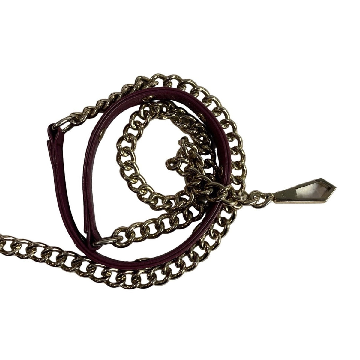 Rebecca Minkoff Women’s Burgundy Leather Mini 4-Zip Crossbody Bag Sz S