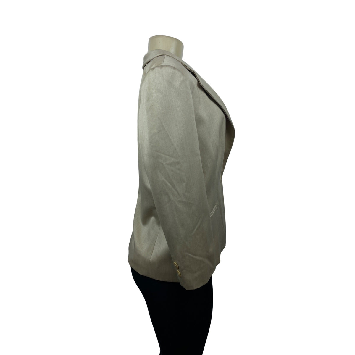 Collezioni Women’s Satin Tan Blazer Size 10