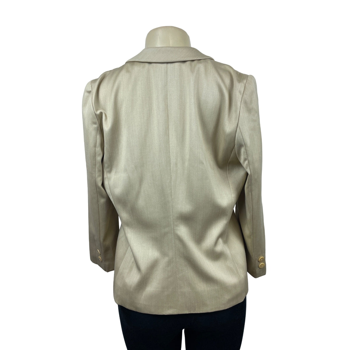 Collezioni Women’s Satin Tan Blazer Size 10