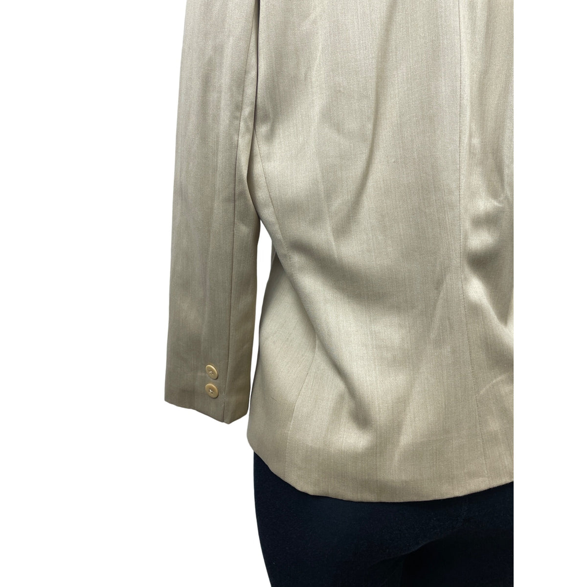 Collezioni Women’s Satin Tan Blazer Size 10