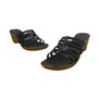 Italian Shoemakers Womens Chocolate Strappy Slide-On Tiber Wedge Sandals Sz 10