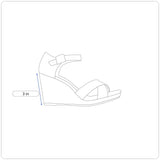 Italian Shoemakers Womens Chocolate Strappy Slide-On Tiber Wedge Sandals Sz 10
