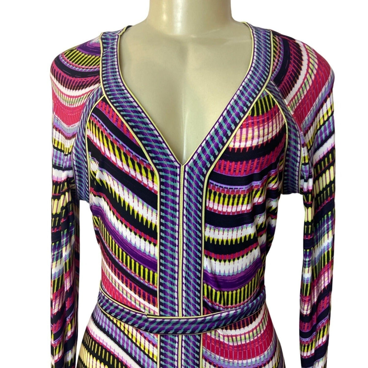 BCBGMaxazria Women's Multicolor A-Line Dress Sz M - NWT