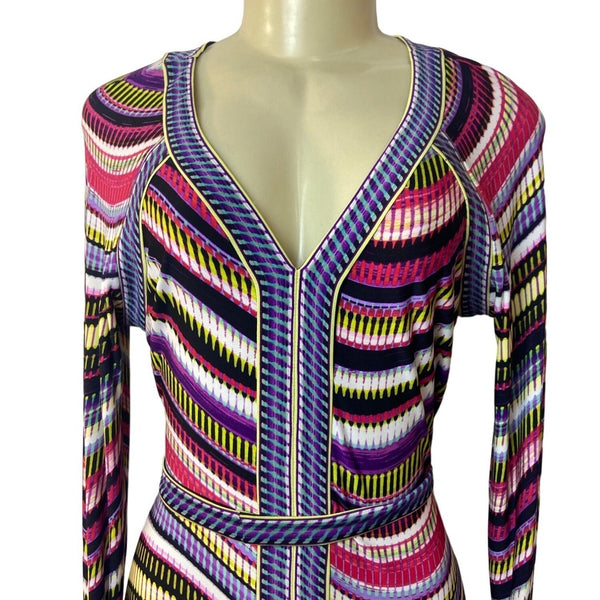 BCBGMaxazria Women's Multicolor A-Line Dress Sz M - NWT