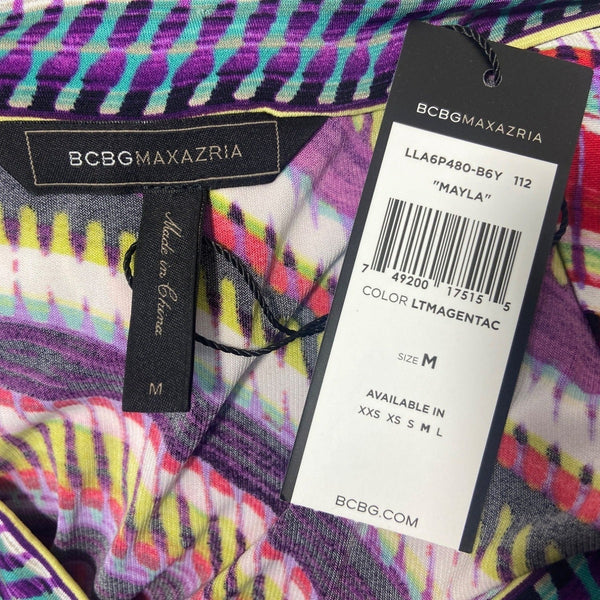 BCBGMaxazria Women's Multicolor A-Line Dress Sz M - NWT