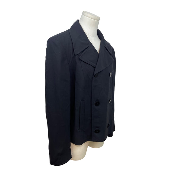 Liz Claiborne Women’s Black Double-Breasted Peacoat Blazer