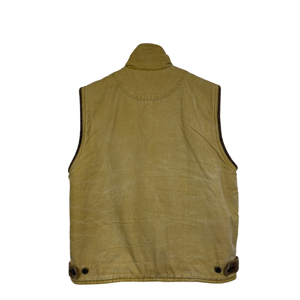 Wrangler Mens Tan Cotton Canvas Outdoor Vest Size S