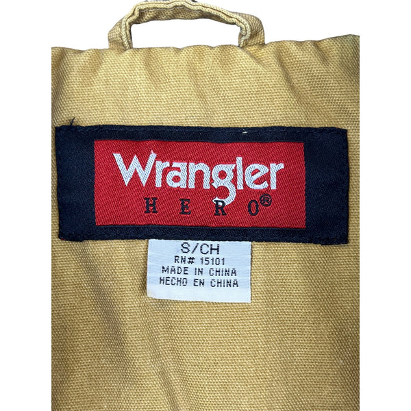 Wrangler Mens Tan Cotton Canvas Outdoor Vest Size S