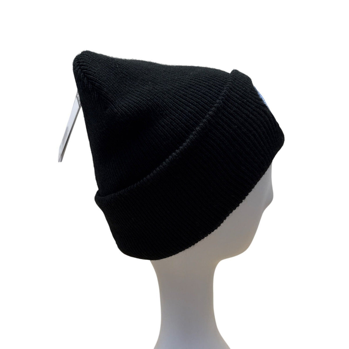 Carhartt Black Knit Cuffed Beanie Hat With Embroidered Logos - New