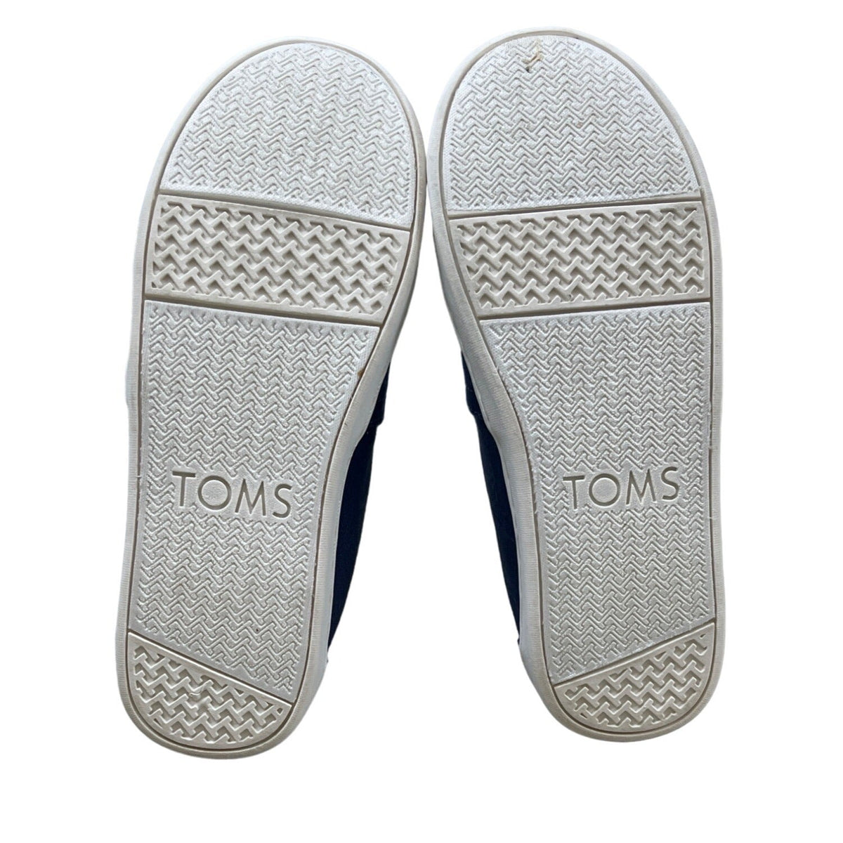 Tom’s Youth Navy Blue Denim Canvas Flat Shoes Sz Y13.5
