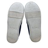 Tom’s Youth Navy Blue Denim Canvas Flat Shoes Sz Y13.5
