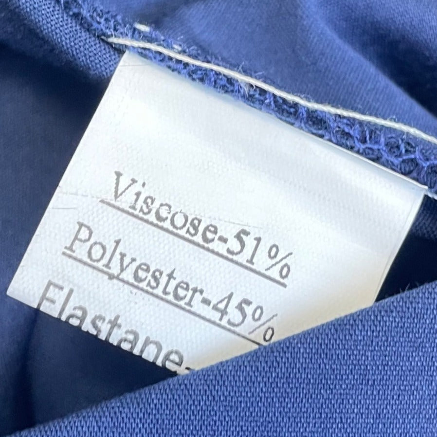 Kiczoy Womens Blue Viscose-Blend Flared Dress Pants Size 2 - New