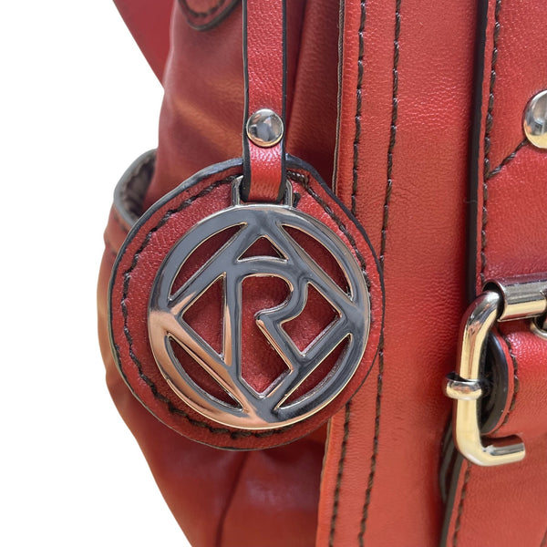 Relic Women’s Red Faux Leather Adjustable Strap Buckle Accent Crossbody Bag