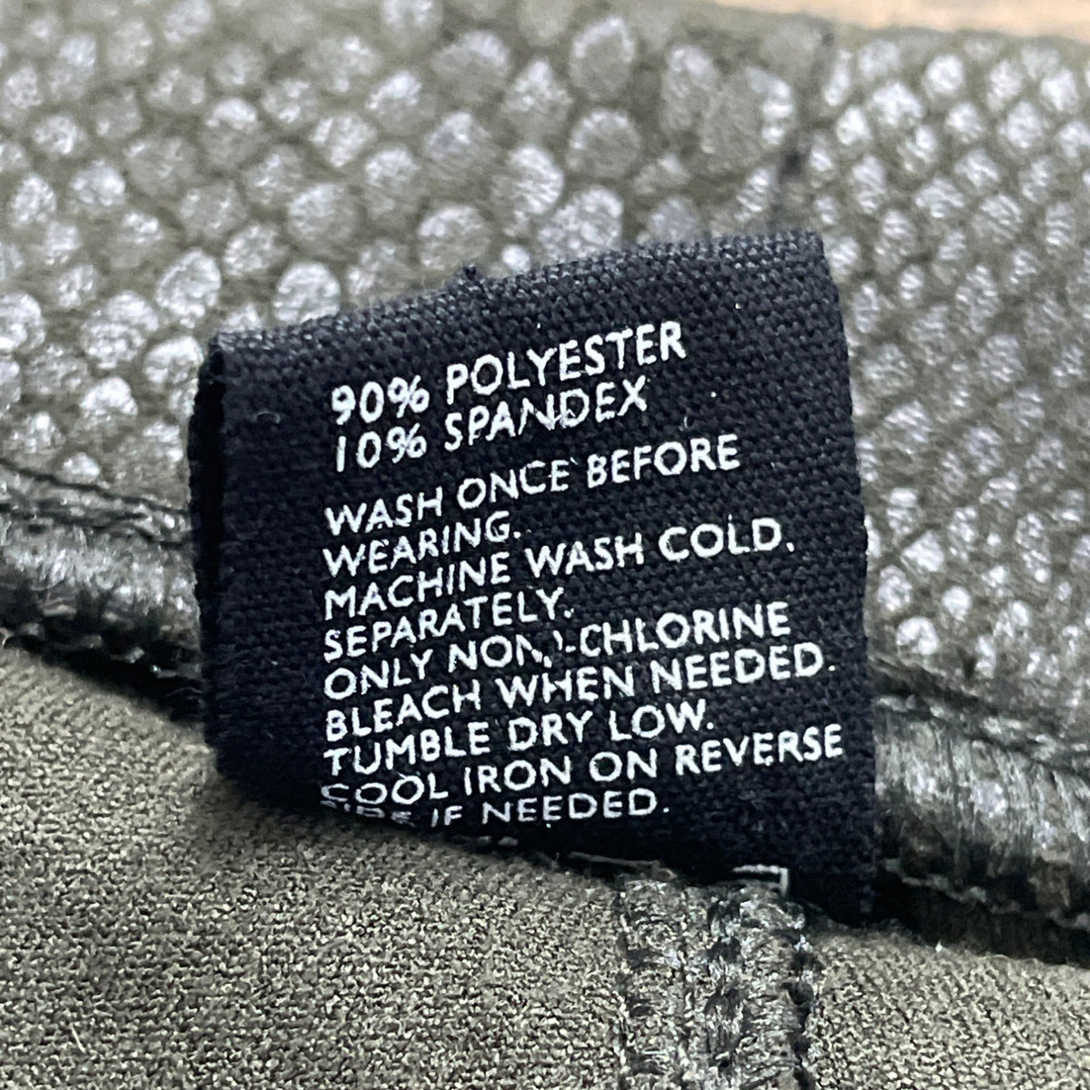 Hue Women’s Green/Grey Leggings  Snake-Embossed Texture Slim Fit Sz M