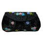Vintage Hand-Beaded Floral Clutch Purse Handmade In Belgium Size S