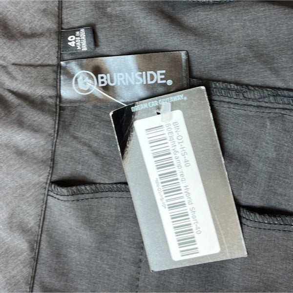 Burnside Men's Dark Grey Shorts Sz 40