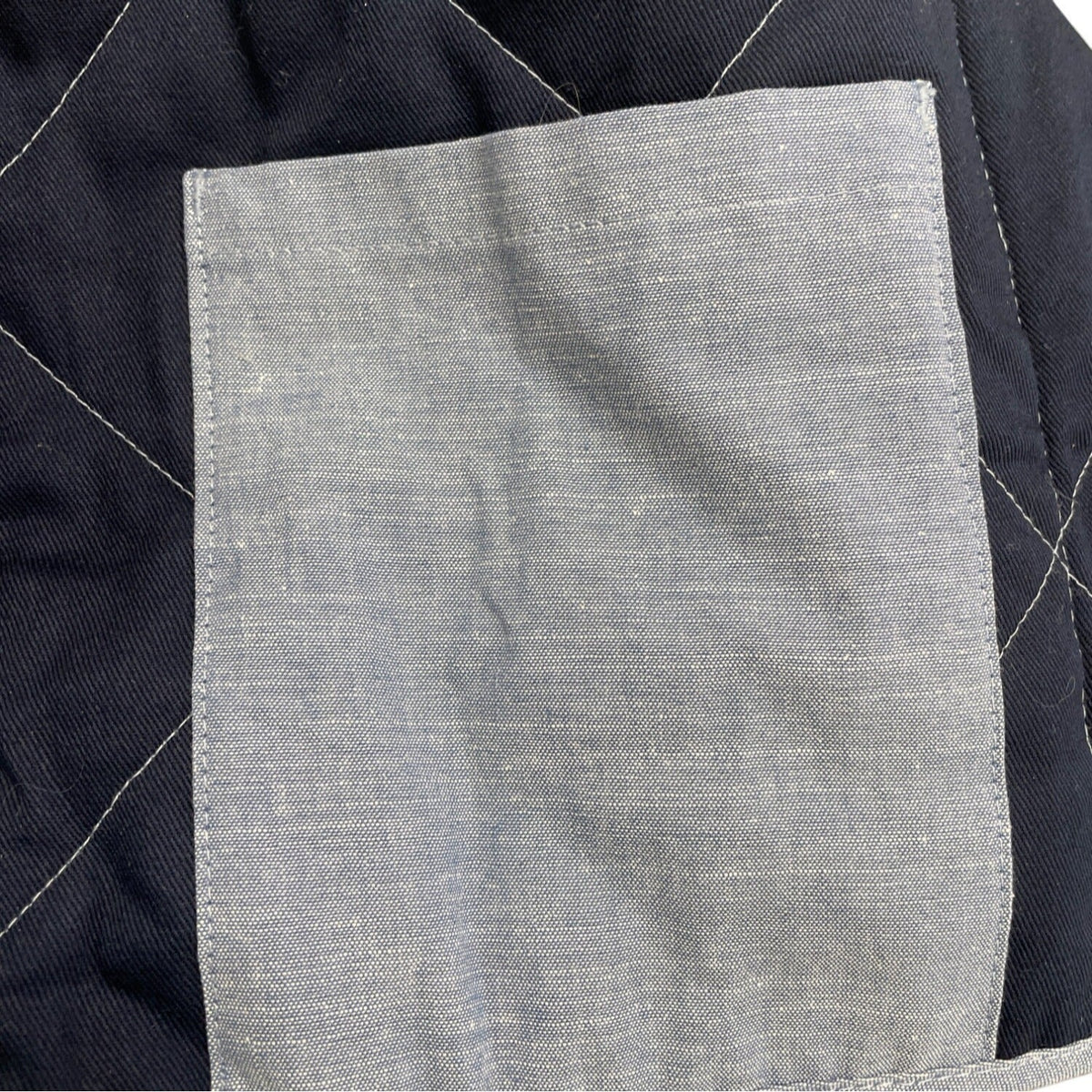 J.Crew Quilted Blue Sleeveless Vest With Full Zip & Pockets Size XL - New