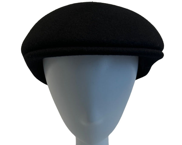 Unbranded Men's Black Ascot Felt Cap Hat - One Size