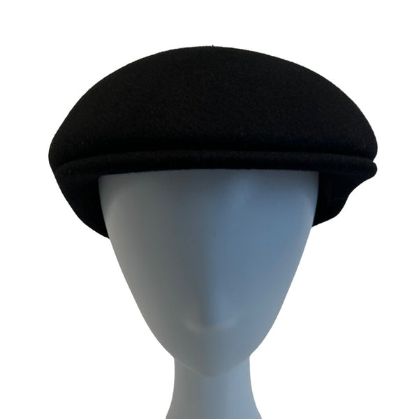 Unbranded Men's Black Ascot Felt Cap Hat - One Size