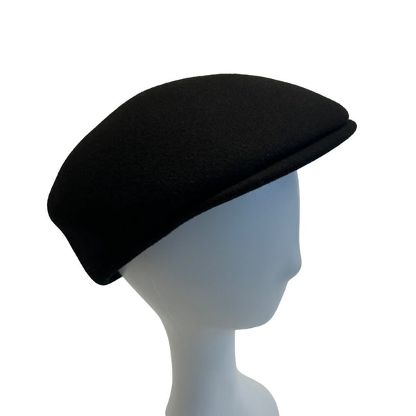 Unbranded Men's Black Ascot Felt Cap Hat - One Size
