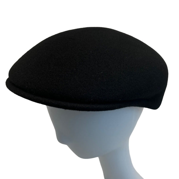 Unbranded Men's Black Ascot Felt Cap Hat - One Size