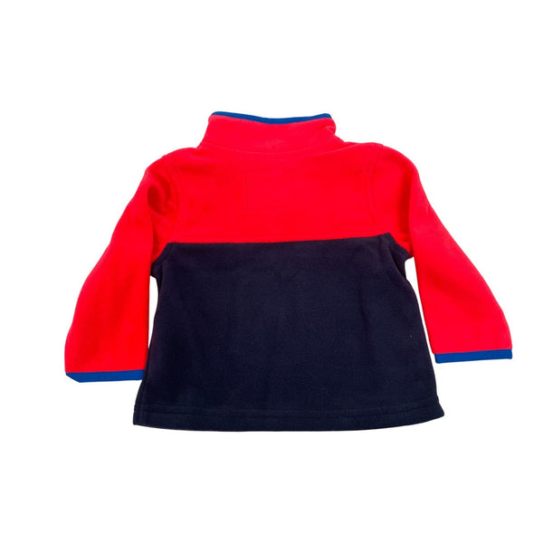 Oshkosh Bgosh Baby Fleece Half-Zip Pullover Red & Navy Size 6M - New