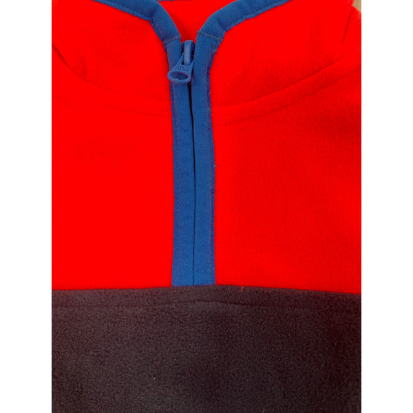 Oshkosh Bgosh Baby Fleece Half-Zip Pullover Red & Navy Size 6M - New