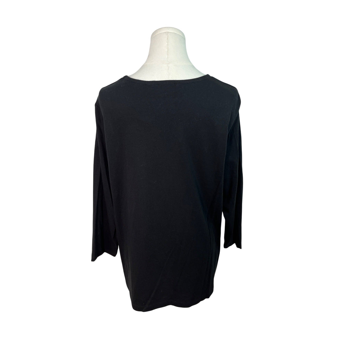 Zenergy By Chicos Women’s Black Long Sleeve Studded Top Size 3 - New