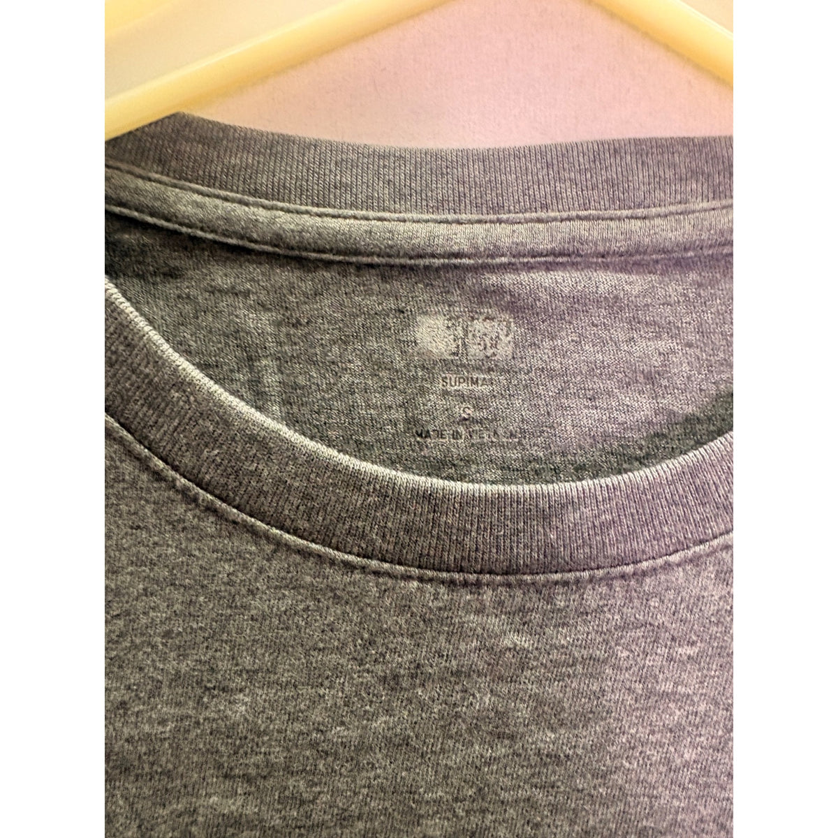 Uniqlo Mens Gray Supima Cotton Crew Neck Short Sleeve T-Shirt Size S