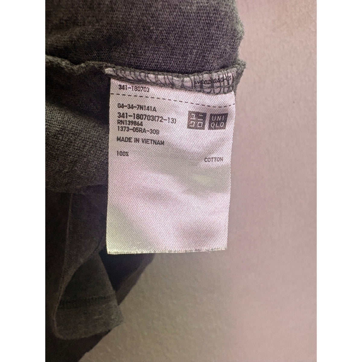 Uniqlo Mens Gray Supima Cotton Crew Neck Short Sleeve T-Shirt Size S