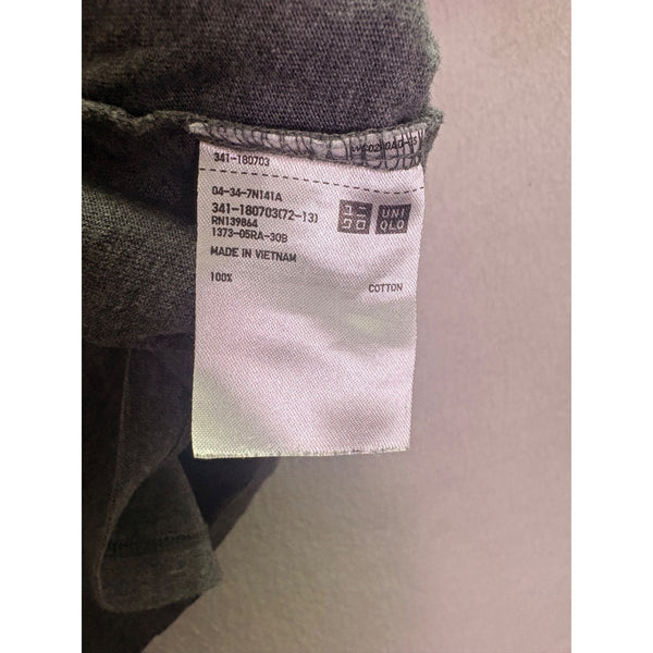 Uniqlo Mens Gray Supima Cotton Crew Neck Short Sleeve T-Shirt Size S