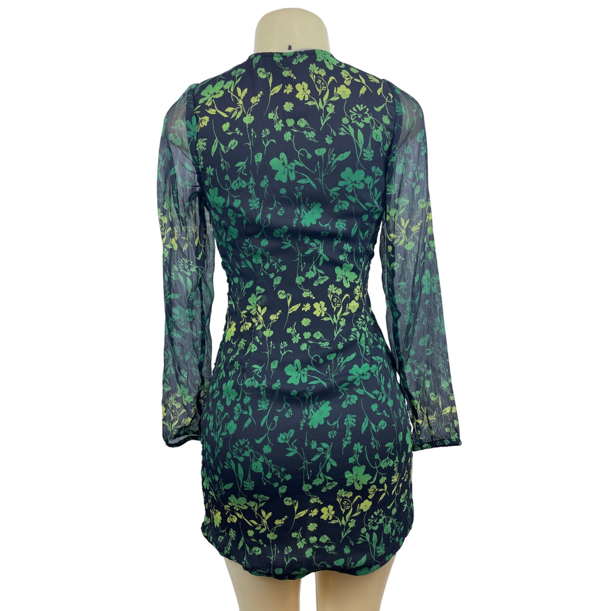 A New Day Women’s Green V Collar Mini Skirt Party Dress Sz XS - NWT