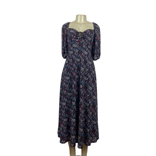 Springfield Women's Multicolor Midi Dress Sz XL - NWT