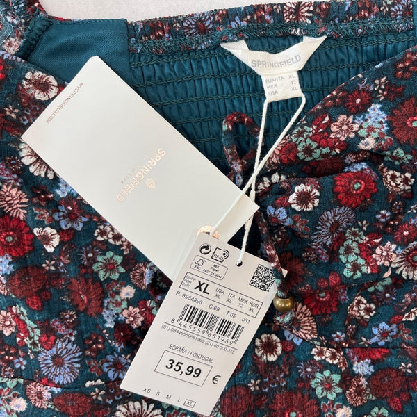 Springfield Women's Multicolor Midi Dress Sz XL - NWT