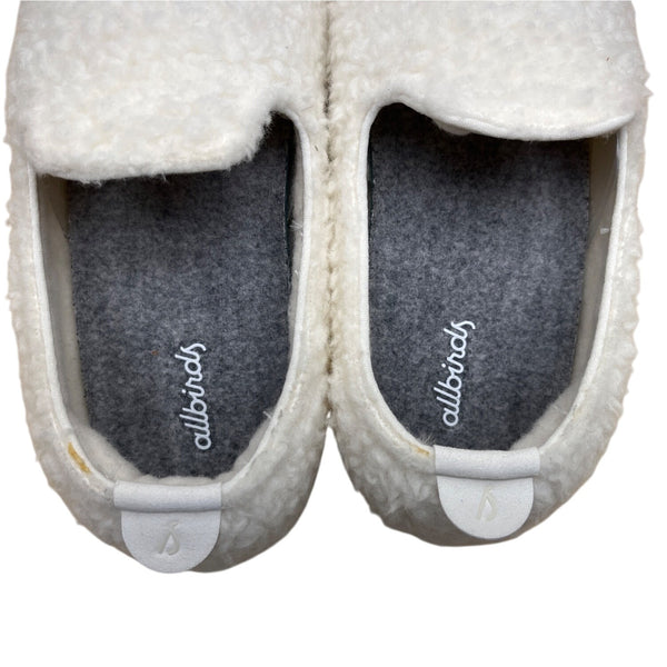 Allbirds Women’s Natural White Cream Wool Fluffs Slip-On Shoes Sz W8 - New