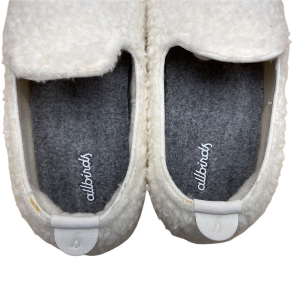 Allbirds Women’s Natural White Cream Wool Fluffs Slip-On Shoes Sz W8 - New