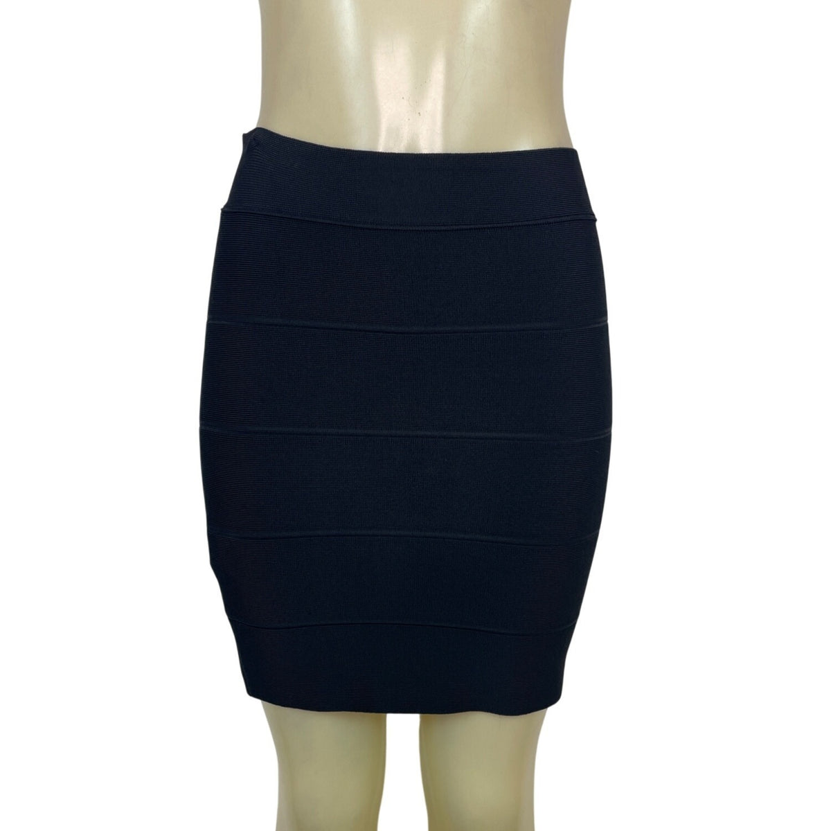 Bcbg Maxarzia Womens Black Bodycon Bandage Skirt Size M